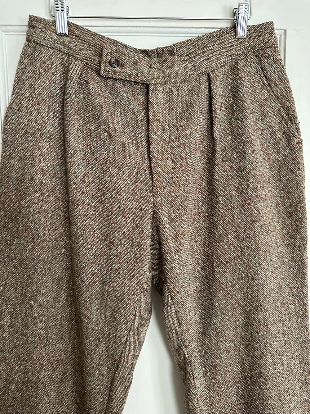 Vintage 50s Wool Tweed Knickerbocker Plus Fours Golf Pants Talon Zip 30 Waist